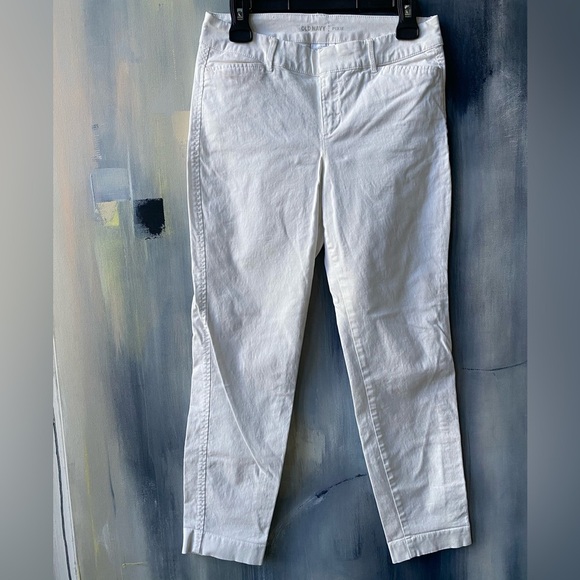 EUC Old Navy White Denim Pixie Pant Size 4 - Picture 1 of 6